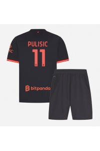 AC Milan Christian Pulisic #11 Jalkapallovaatteet Lasten Kolmas peliasu 2026-27 Lyhythihainen (+ Lyhyet housut)